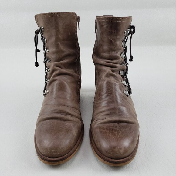 Mala Vita MTNG Agatha Boot Womens 8.5-9 39 Brown Sundance Boho Moto Ankle Spain - Picture 4 of 14